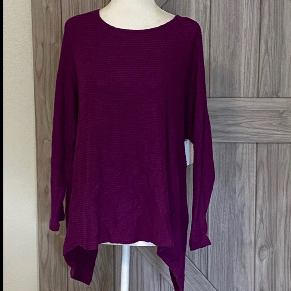 1.State Long Sleeve Cozy Top Small